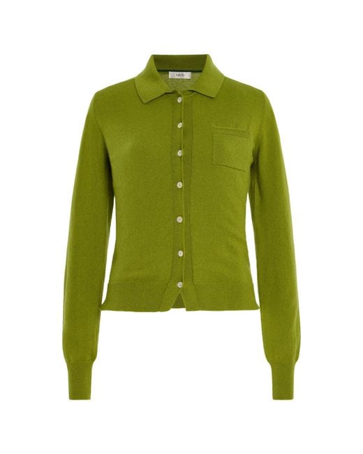 AMIYA Green Cardiganino Cashmere Cardigan