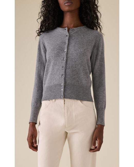 Maison Margiela Gray Knit Wool Cardigan