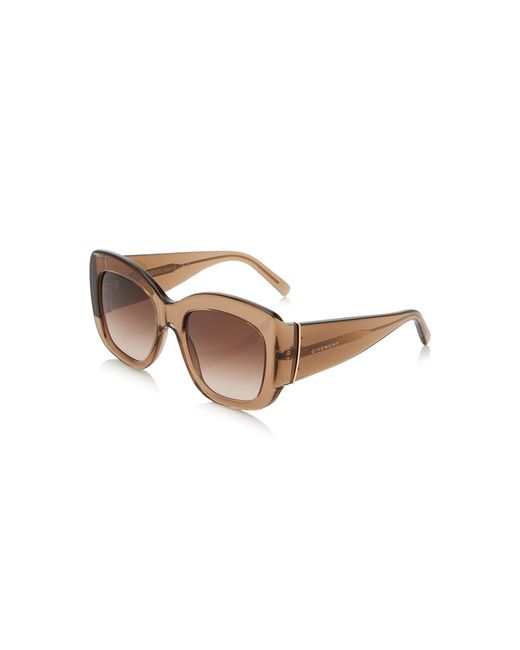 Givenchy Brown Bold Square-Frame Acetate Sunglasses