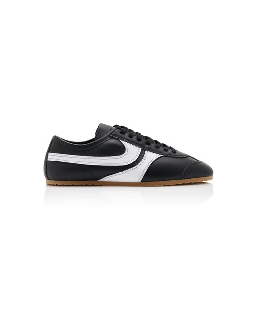 Dries Van Noten Black Leather Sneakers