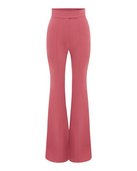Alex Perry Crepe High-rise Flared Trousers