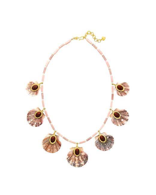 Brinker & Eliza Metallic Ophelia Multi-Stone Necklace