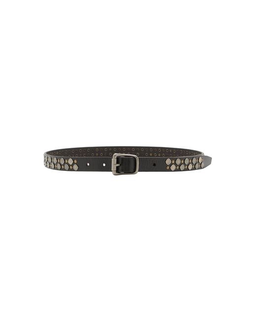 Lemaire Black Rio Studded Leather Belt