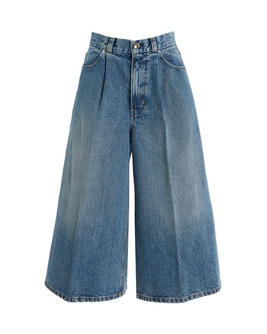 RÙADH Blue Exclusive The Raasey Rigid High-Rise Gaucho Jeans