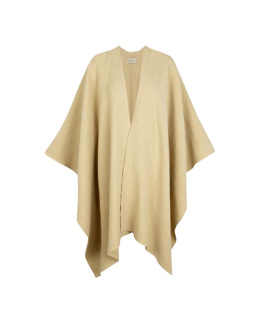 Cortana Natural Silence Cashmere-Linen Poncho