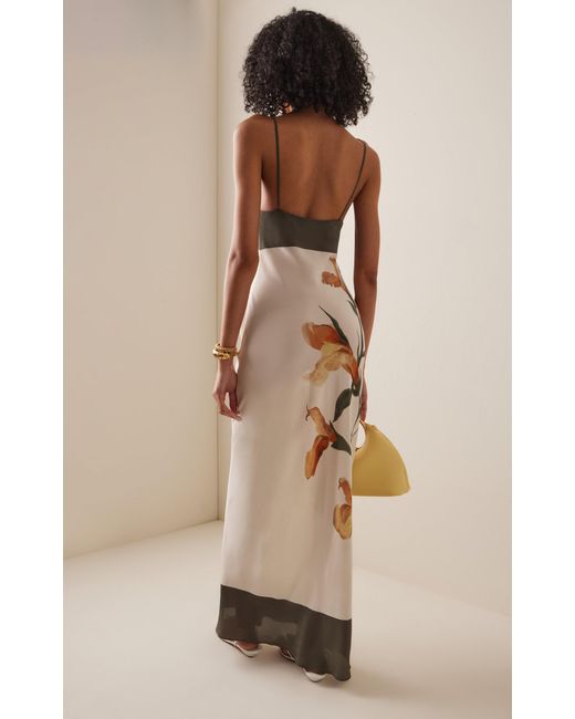 Sir White Constance V Neck Slip Dress