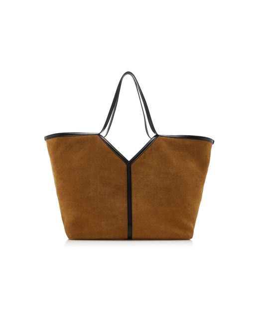 Saint Laurent Brown Y Suede Tote Bag