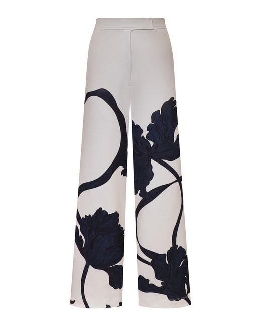 ANDRES OTALORA White Adira Scuba Wide-Leg Pants