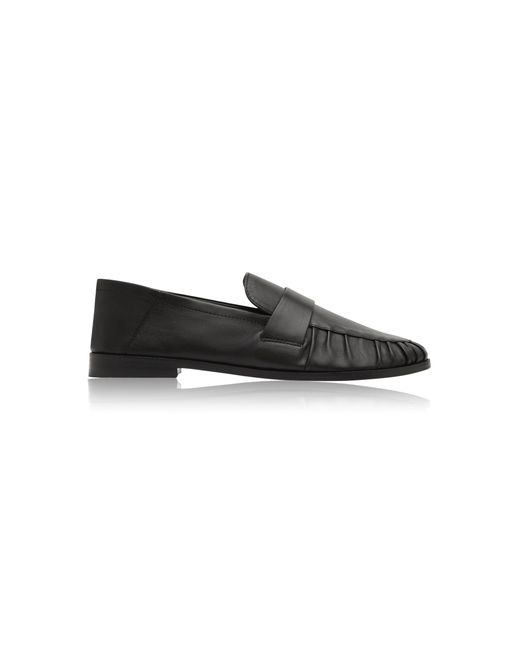 St. Agni Black Jules Ruched Loafer