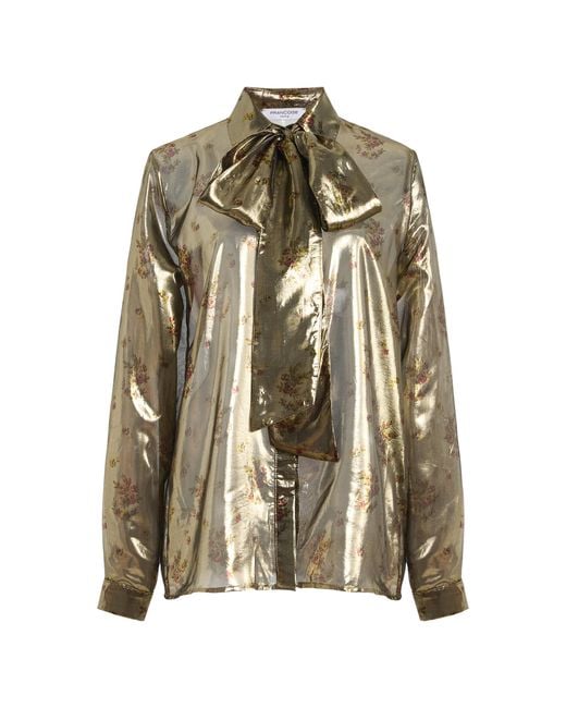 Franchise Metallic Nokia Silk-Lurex Shirt