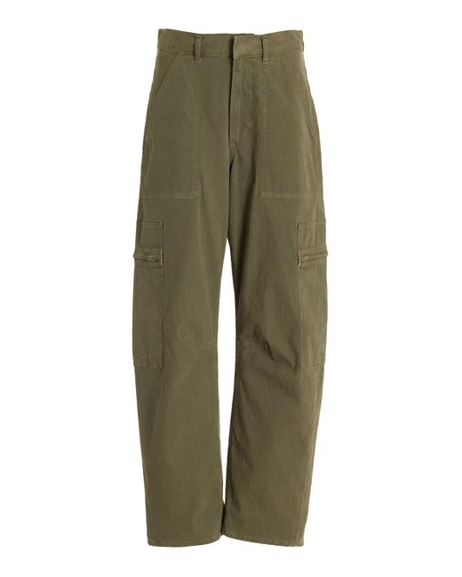 Citizens of Humanity Green Marcelle Low-slung Cotton Cargo Pants for men