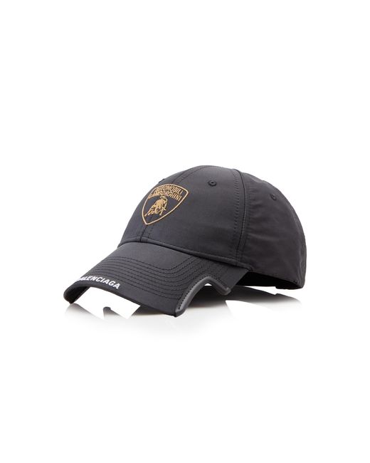 Balenciaga Black X Lambroghini Woven Baseball Cap