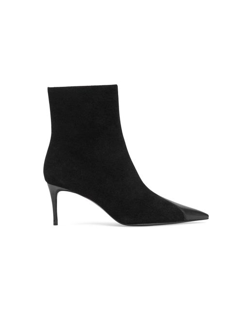 Black Suede Studio Black Oblika Ankle Boots