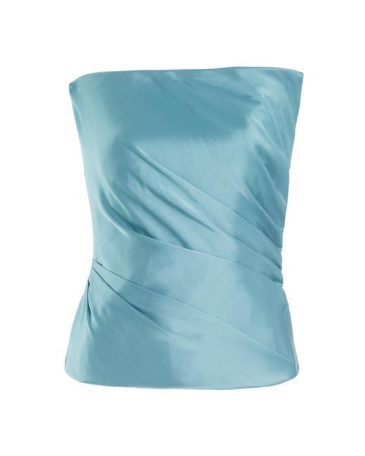 Paris Georgia Blue Structured Bodice Top
