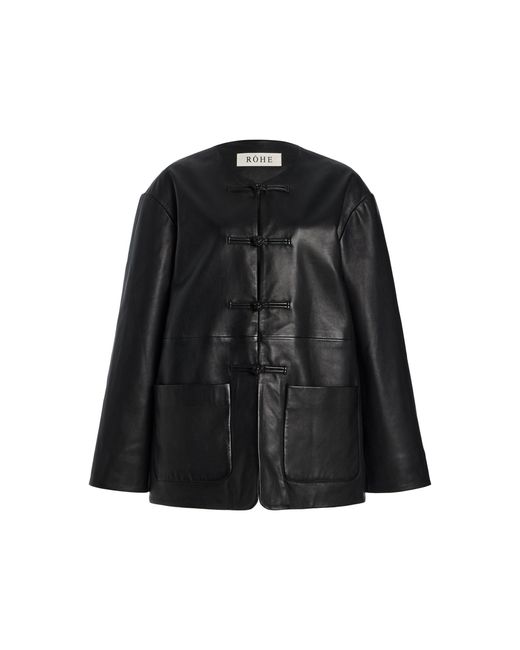 Rohe Black Leather Jacket