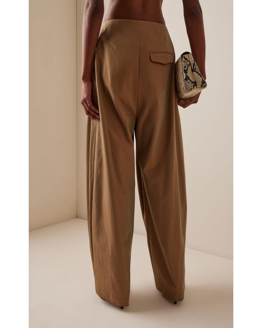 Ashlyn White Blaine Paneled Cotton Balloon Pants