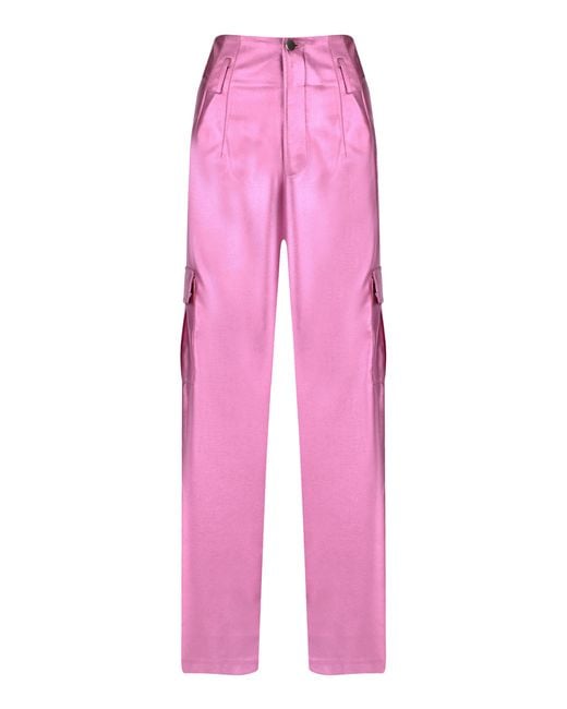 The New Arrivals Ilkyaz Ozel Purple Aya Pamela Cargo Pants