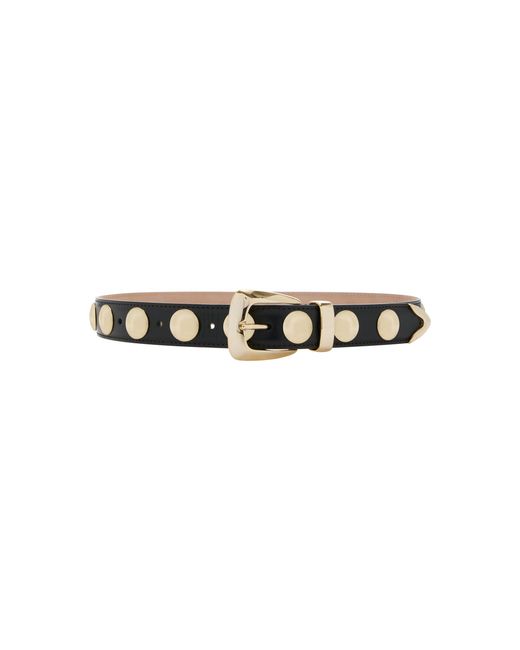 Khaite Black Benny Leather Stud Belt