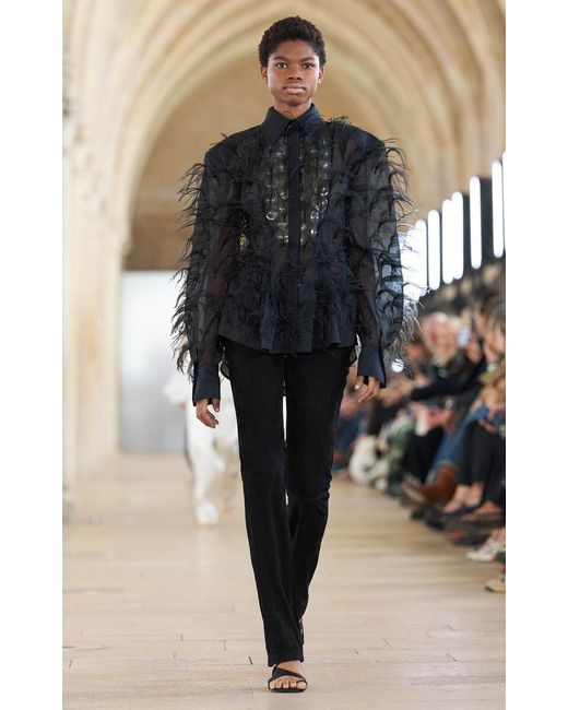 Aje. Black Norah Blouse