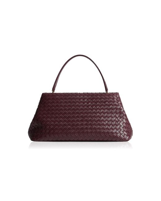 Bottega Veneta Red The 1998 Intrecciato Leather Clutch