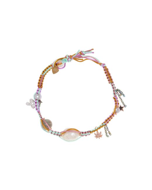 Joie Multicolor Spring Sparkling Stainless Steel Multi-stone Necklace