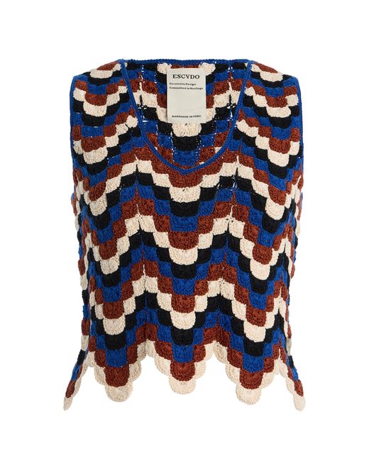 Escvdo Blue Exclusive Suspiro Cotton Top