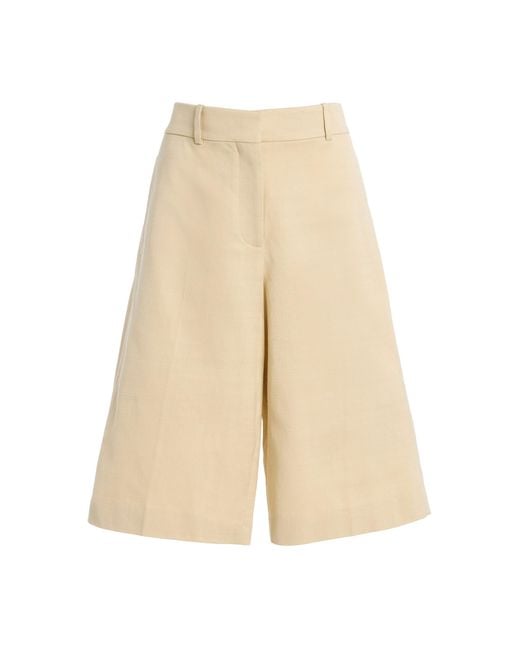 Another Tomorrow Natural Bermuda Pants