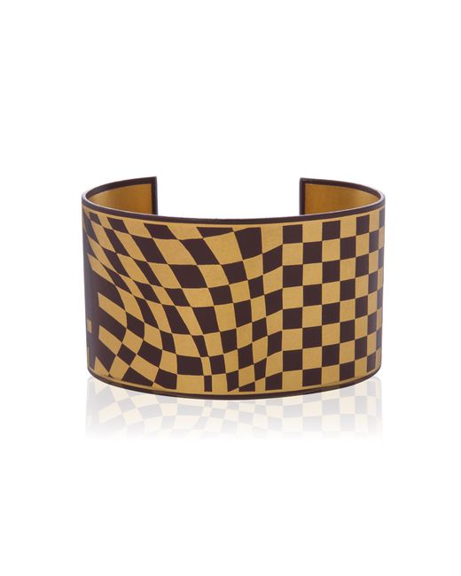 Mahnaz Collection Brown 24K Lacquer Damascene Bracelet By Angela Cummings For Tiffany & Co.;C. 1980