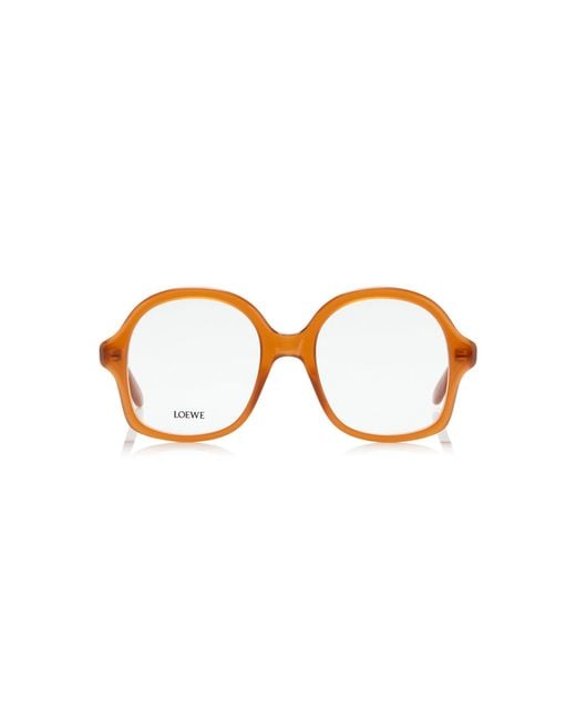 Loewe Brown Round-Frame Acetate Glasses