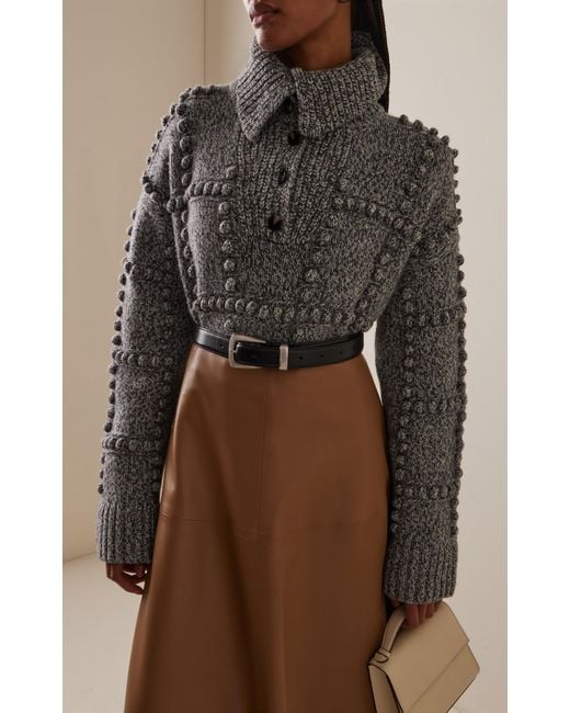 Altuzarra Gray Mitch Textured Merino Wool Sweater