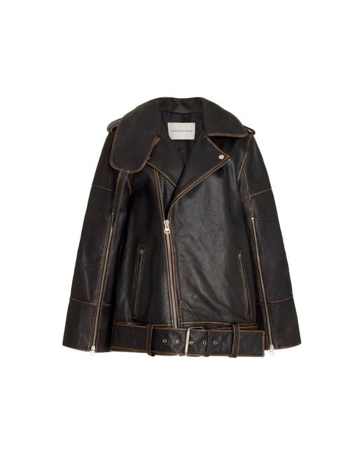 By Malene Birger Beatrisse Leather Jacket Black | Lyst Canada