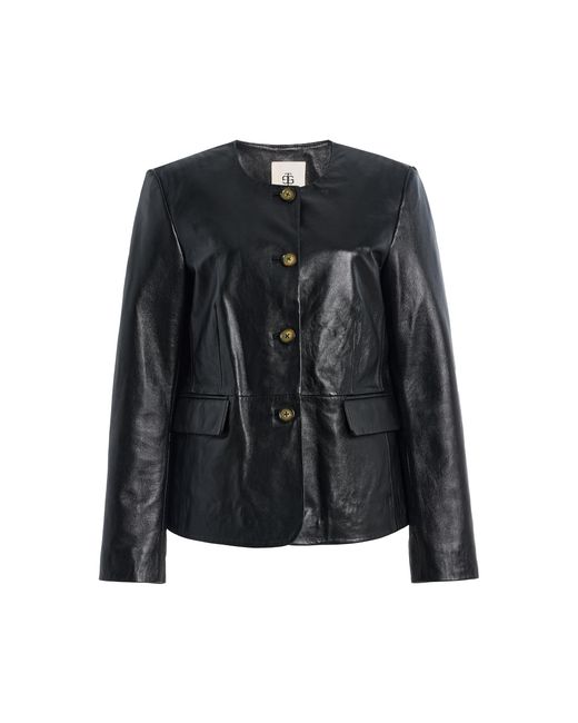 THE GARMENT Black Soho Leather Blazer