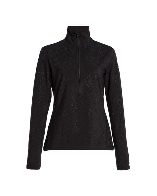 Goldbergh Black Giana Stretch-Nylon Quarter-Zip Ski Top