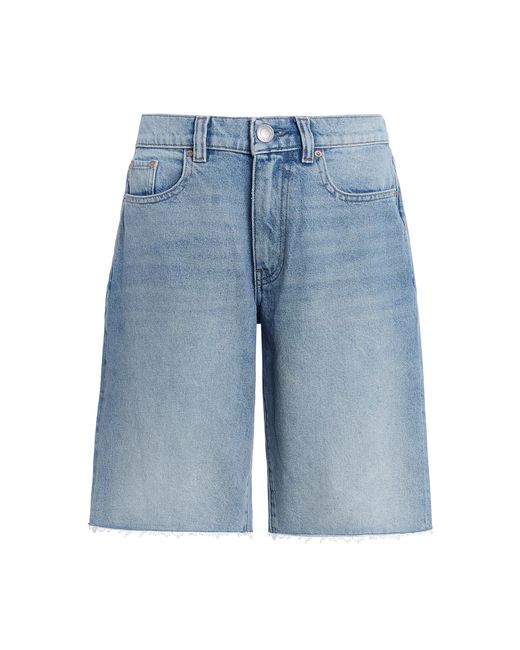 DL1961 Blue Abby Relaxed Low-Rise Denim Shorts