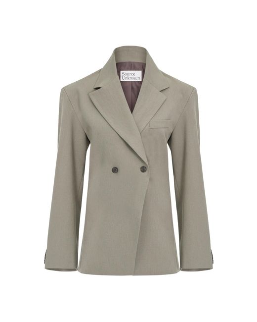 Source Unknown Gray Nangy Cinched Blazer