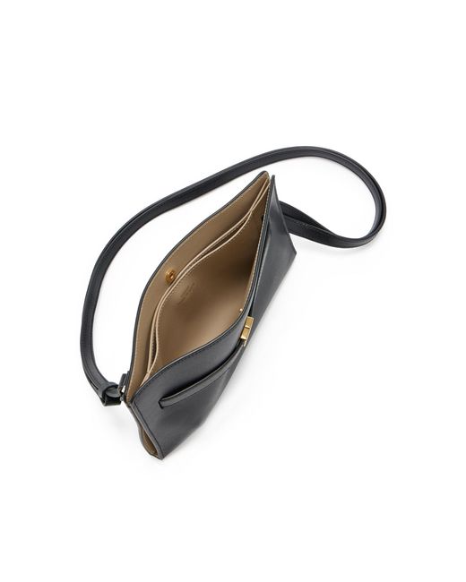 Totême  Black Belted Leather Crossbody Bag