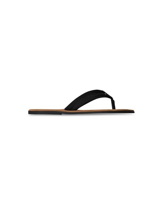 The Row Black Beach Sport Flip Flops