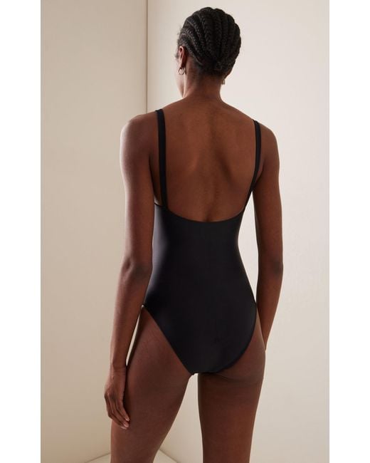 Asceno Black The Palma One-piece Swimsuit
