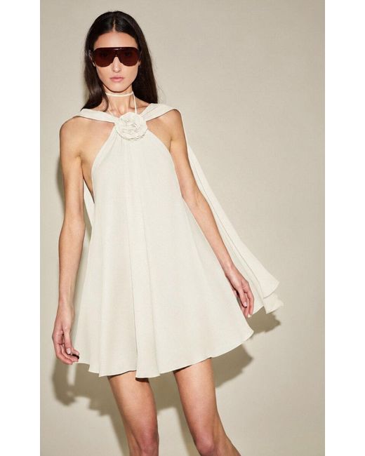 Alexis Natural Nazzare Crepe Mini Dress