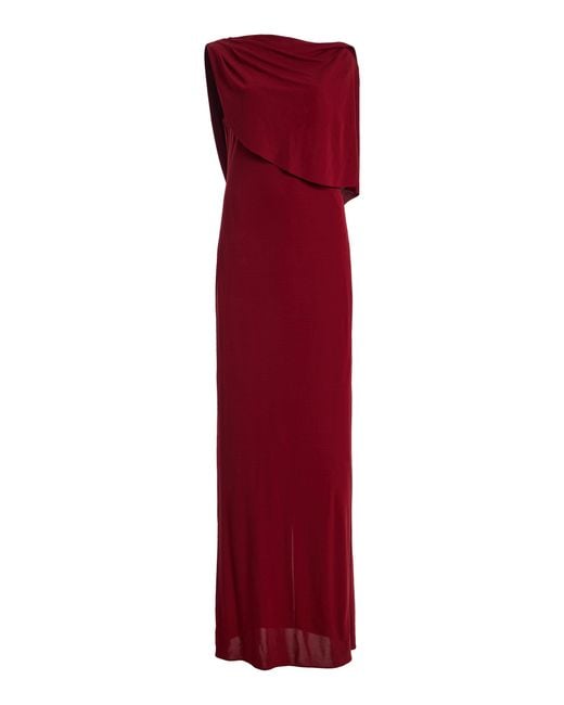 Kallmeyer Red Exclusive Giselle Draped Maxi Dress
