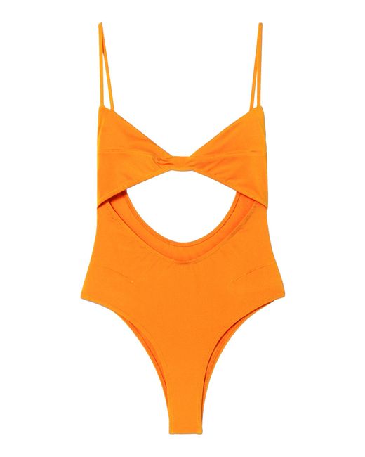 Jacquemus Aranja Cutout One-piece Swimsuit in Orange - Lyst