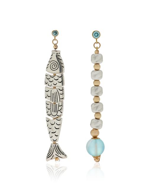 Isshi White Pisces Earrings