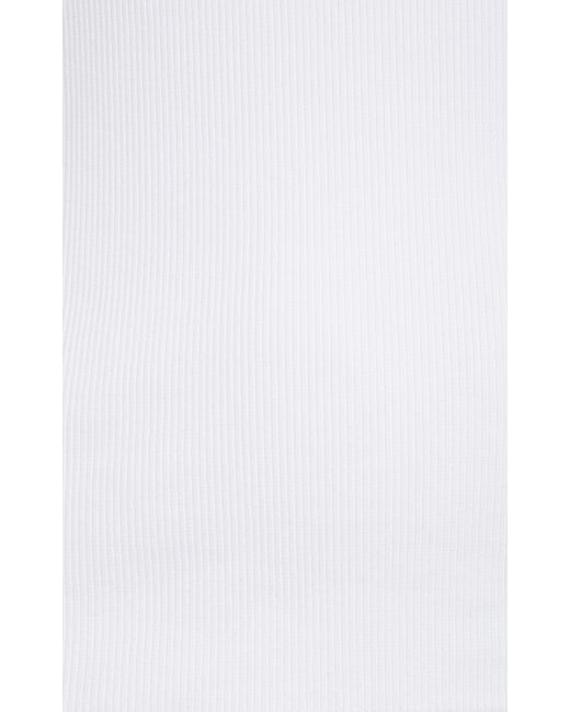 Givenchy White Asymmetric Chain-strap Stretch Cotton Tank Top