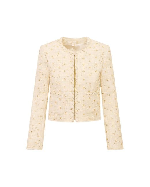 LoveShackFancy Natural Alanita Tweed Jacket