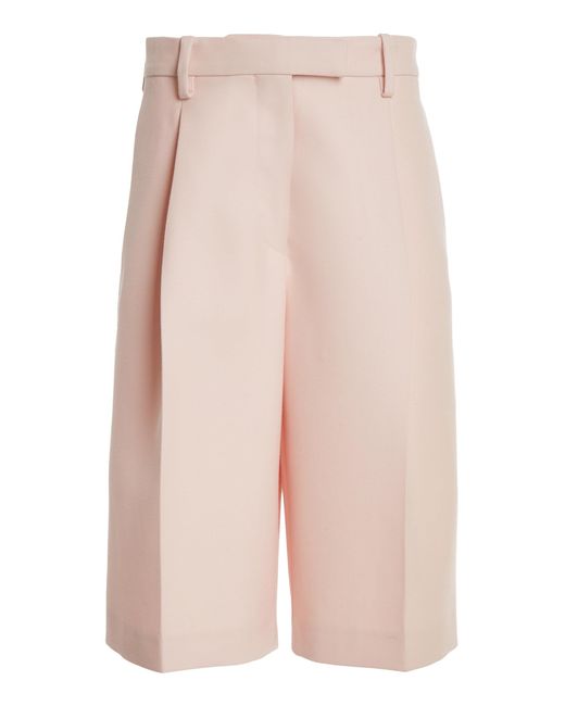 Jil Sander Pink Tailored Wool Shorts