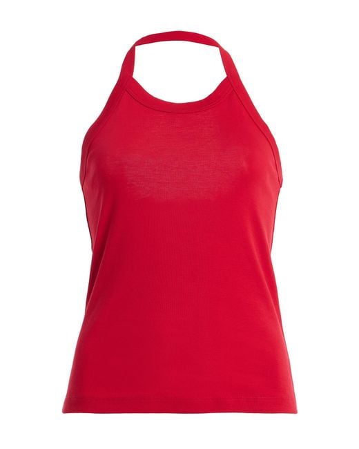 Flore Flore Red Angie Cotton Tank Top