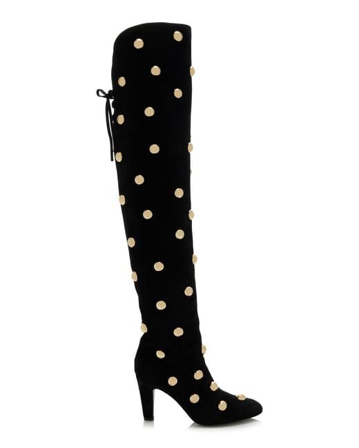 Chloé Black Eve Studded Leather Over-the-knee Boots