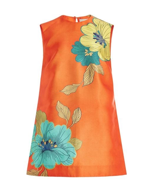 ALÉMAIS Orange Piato Mini Dress