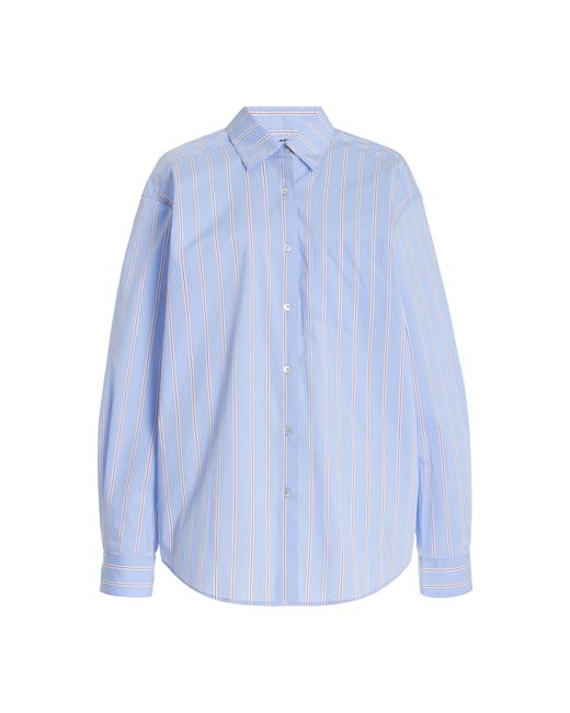 Solid & Striped Blue X Sofia Richie Grainge Exclusive The Jancy Cotton Shirt