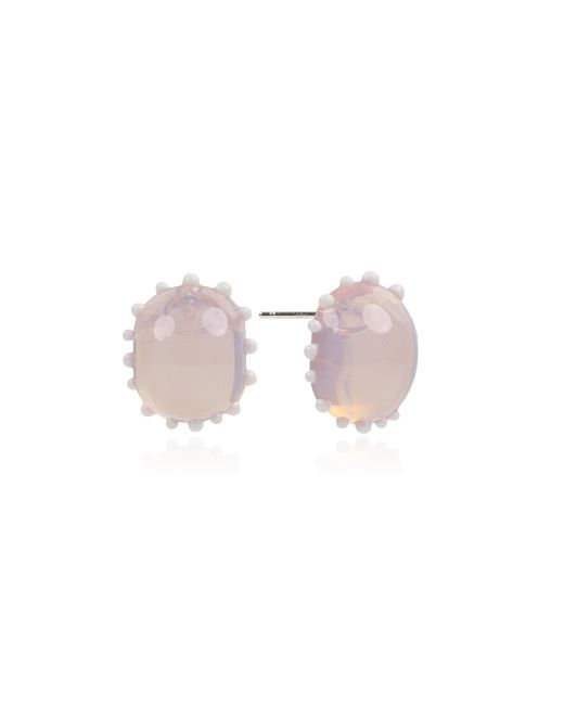 Keane Pink Orb Cluster Earrings